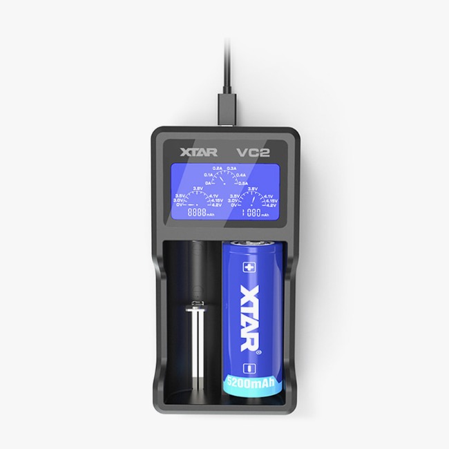 [엑스타] VC2 18650 배터리 전용 충전기(허준충전기)